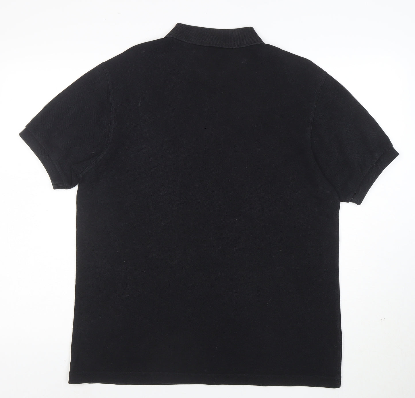 Fred Perry Men's Black Cotton Polo Shirt Size M Regular Fit