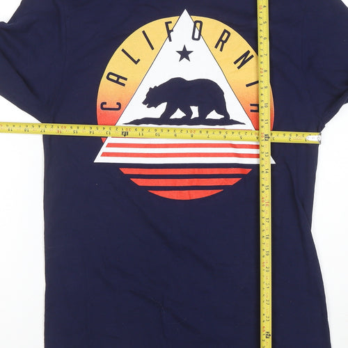 Urban Pipeline Men's Navy California Long Sleeve Graphic T-Shirt Size S
