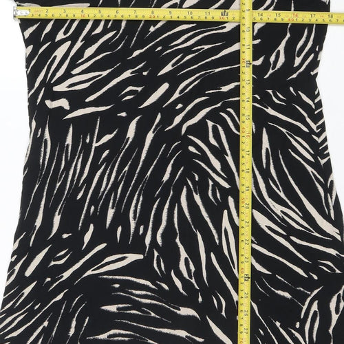 Marks and Spencer Women’s Black Animal Print Shift Dress Size 12