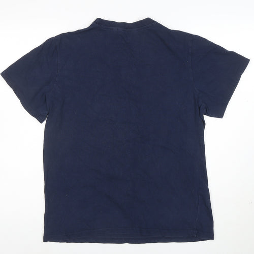 Kangaroo Poo Men's Blue Graphic Print Crew Neck T-Shirt Size S