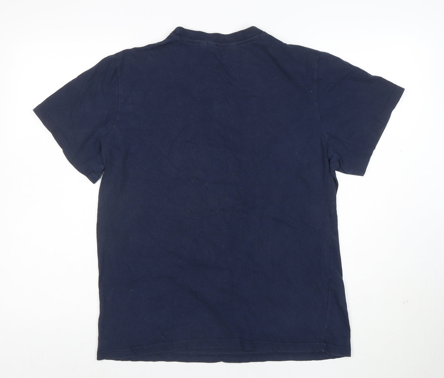 Kangaroo Poo Men's Blue Graphic Print Crew Neck T-Shirt Size S