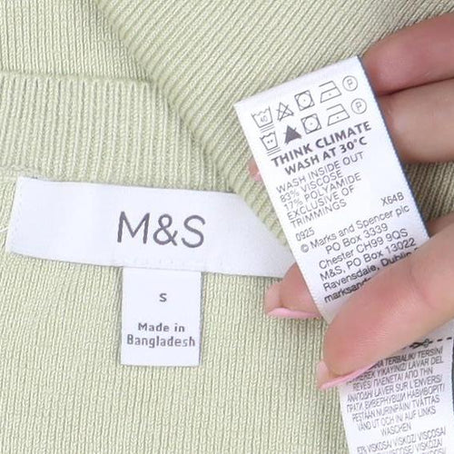 Marks and Spencer Women’s Beige Short Sleeve Knit T-Shirt Size S
