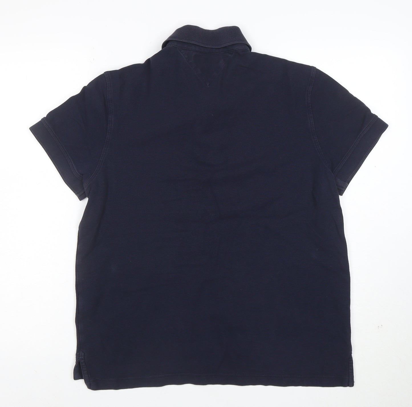 Tommy Hilfiger Men's Blue Slim Fit Premium Pique Polo L
