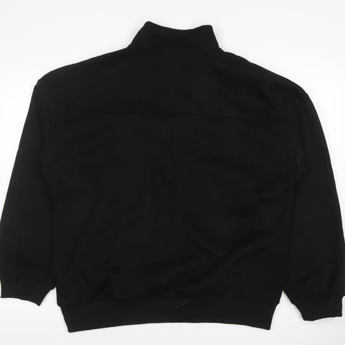 White Fox Women's Black 1/4 Zip Pullover Sweatshirt Size M/L