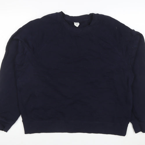 Arket Men's Blue Cotton Long Sleeve Pullover Sweatshirt Size S