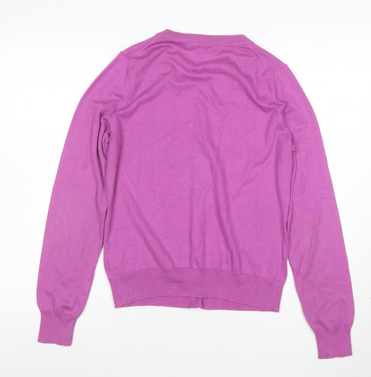 Banana Republic Women's Pink Silk Blend Cardigan Jumper M