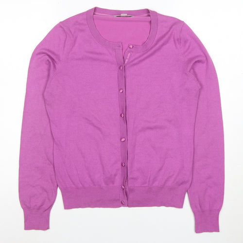 Banana Republic Women's Pink Silk Blend Cardigan Jumper M