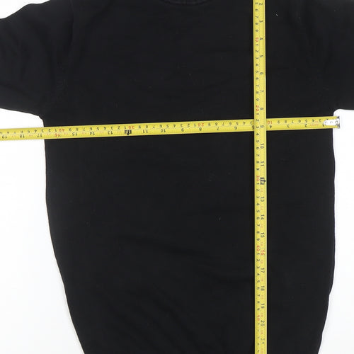 Madcap England Men's Black XS Roll Neck Cotton Jumper