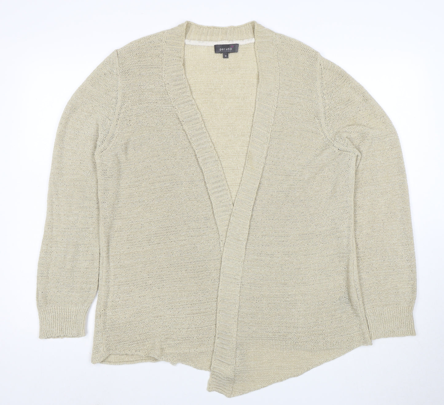 Marks and Spencer Per Una Women's Beige Size 18 Knit Cardigan