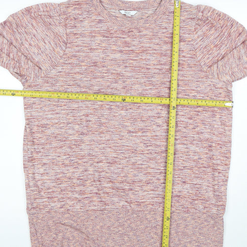 Next Women's Pink Mix Crew Neck Pullover Sweatshirt XL Cotton Blend