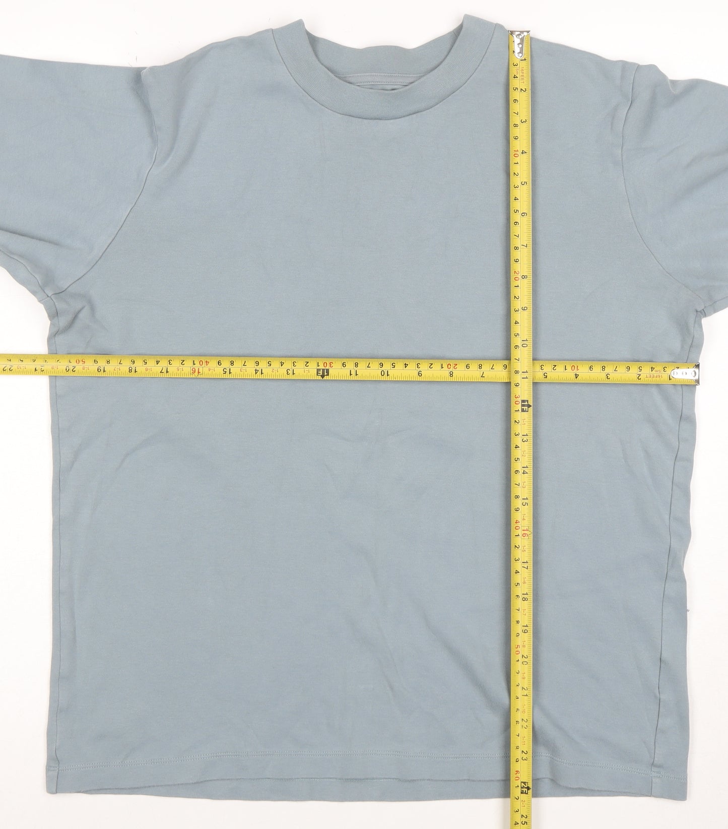 Uniqlo Women Blue Cotton Pullover Sweatshirt M Relaxed Fit