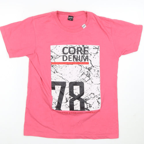 Action Women’s Pink Graphic Core Denim 78 T-Shirt M
