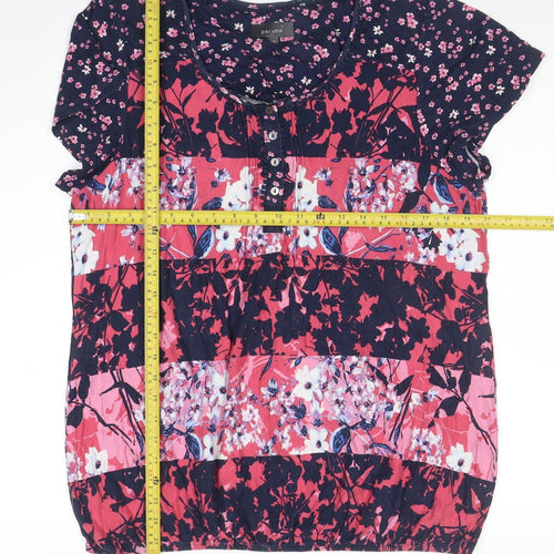 Marks and Spencer Per Una Women's Multicoloured Floral Tunic Blouse Size 18