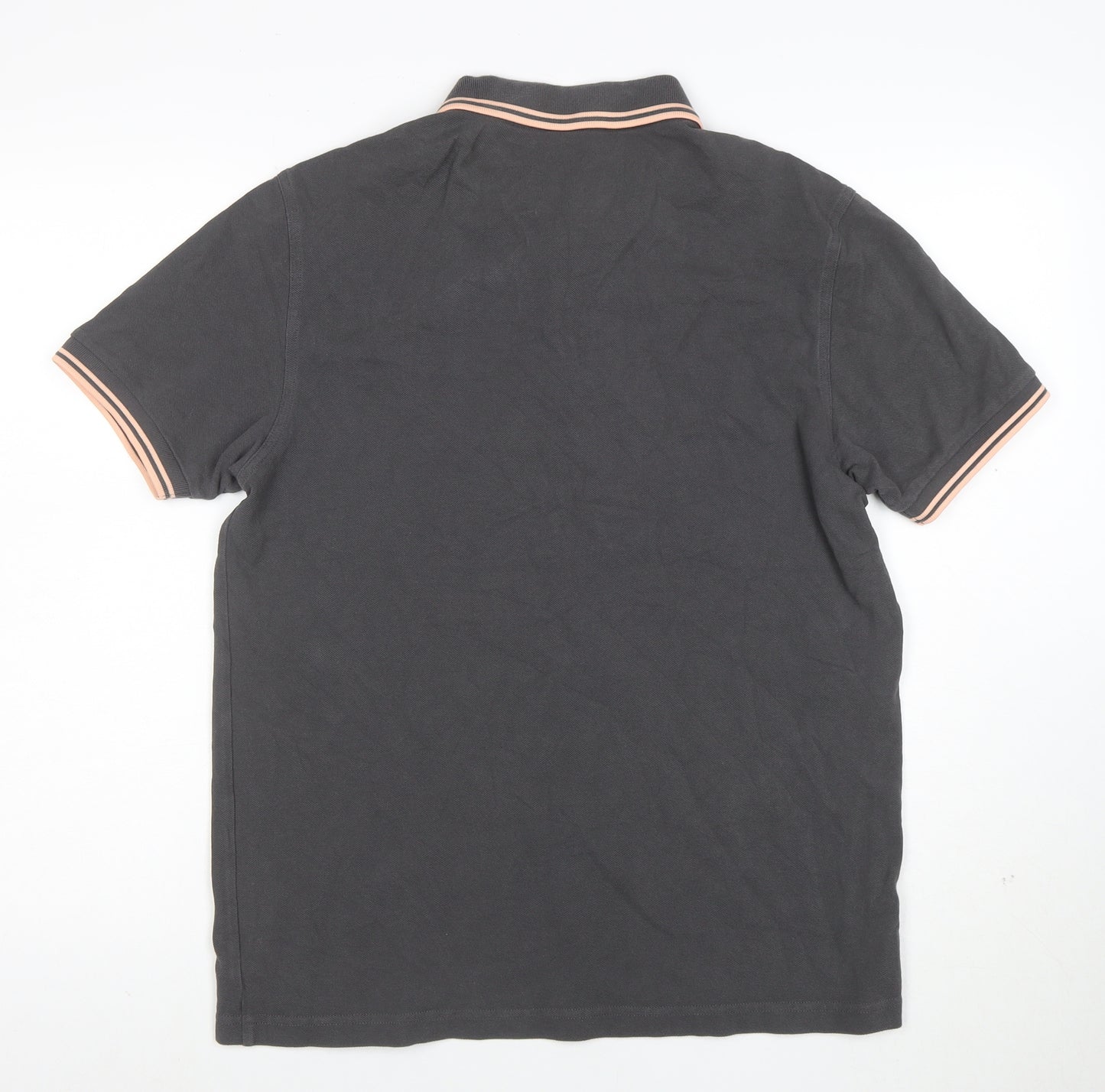 Fred Perry Men's Black Polo Shirt L Classic Piqué Cotton Short Sleeve