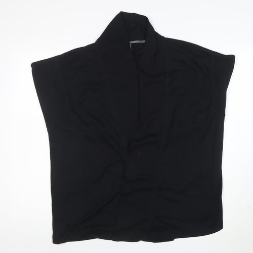 Marks & Spencer Women's Black Size 16 Sleeveless Cardigan Knit