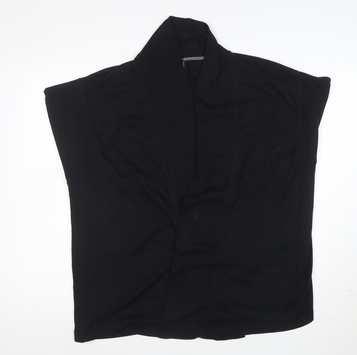 Marks & Spencer Women's Black Size 16 Sleeveless Cardigan Knit