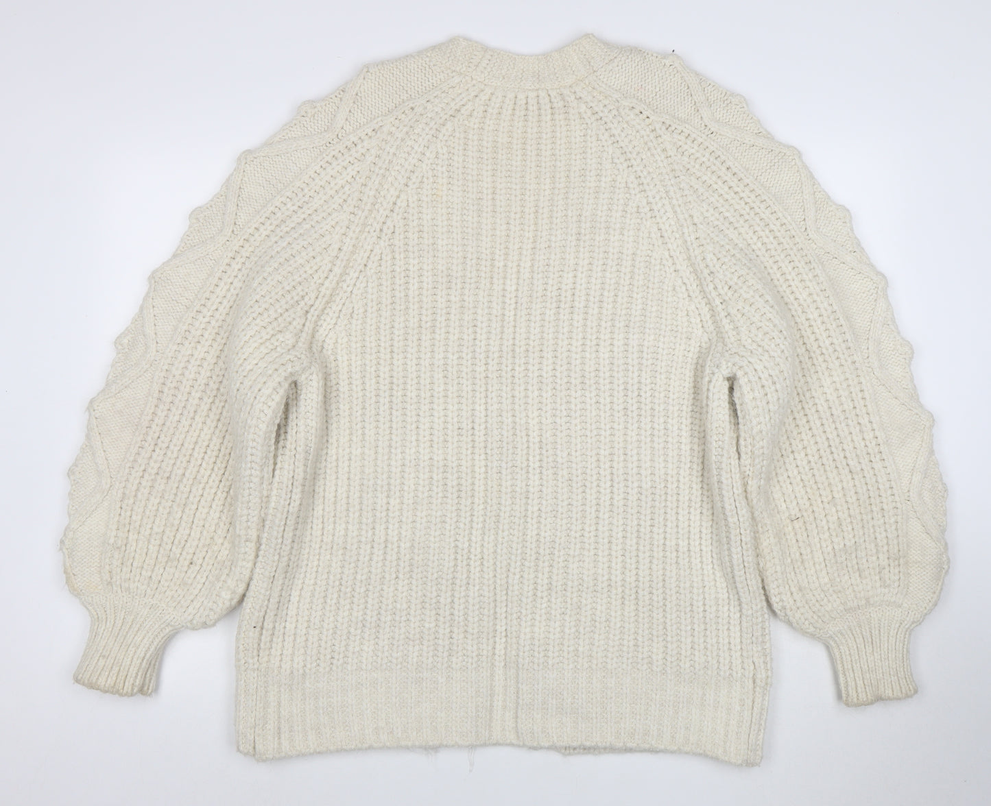 Marks and Spencer Women’s Ivory Chunky-Knit Cardigan M