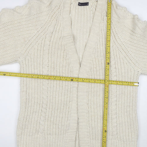 Marks and Spencer Women’s Ivory Chunky-Knit Cardigan M