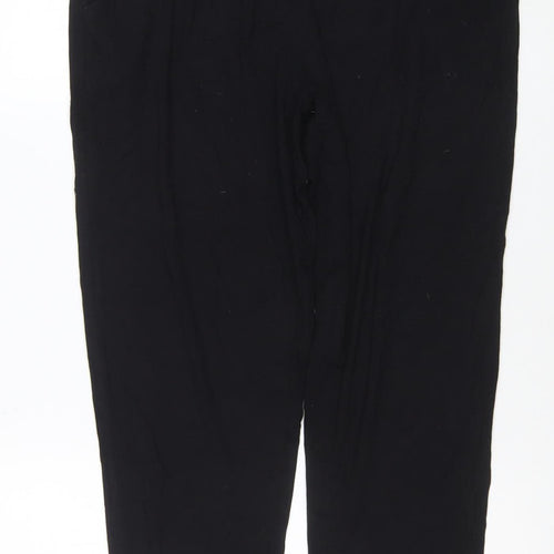 Next Women’s Black Petite Size 12 Jogger Style Trousers Lyocell Blend
