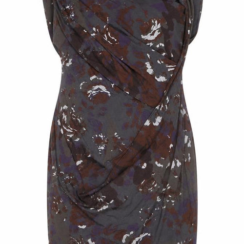 Diesel Womens Multicoloured Floral Cotton Bodycon Dress M