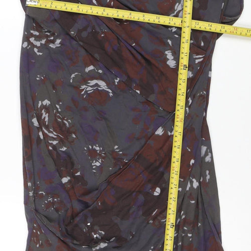 Diesel Womens Multicoloured Floral Cotton Bodycon Dress M