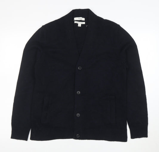 Marks and Spencer Men’s Black Lambswool Blend Cardigan M