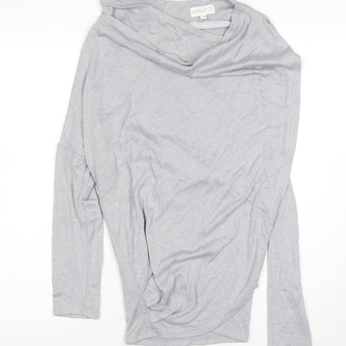 Apricot Women’s Grey Cowl Neck Long Sleeve Blouse XS
