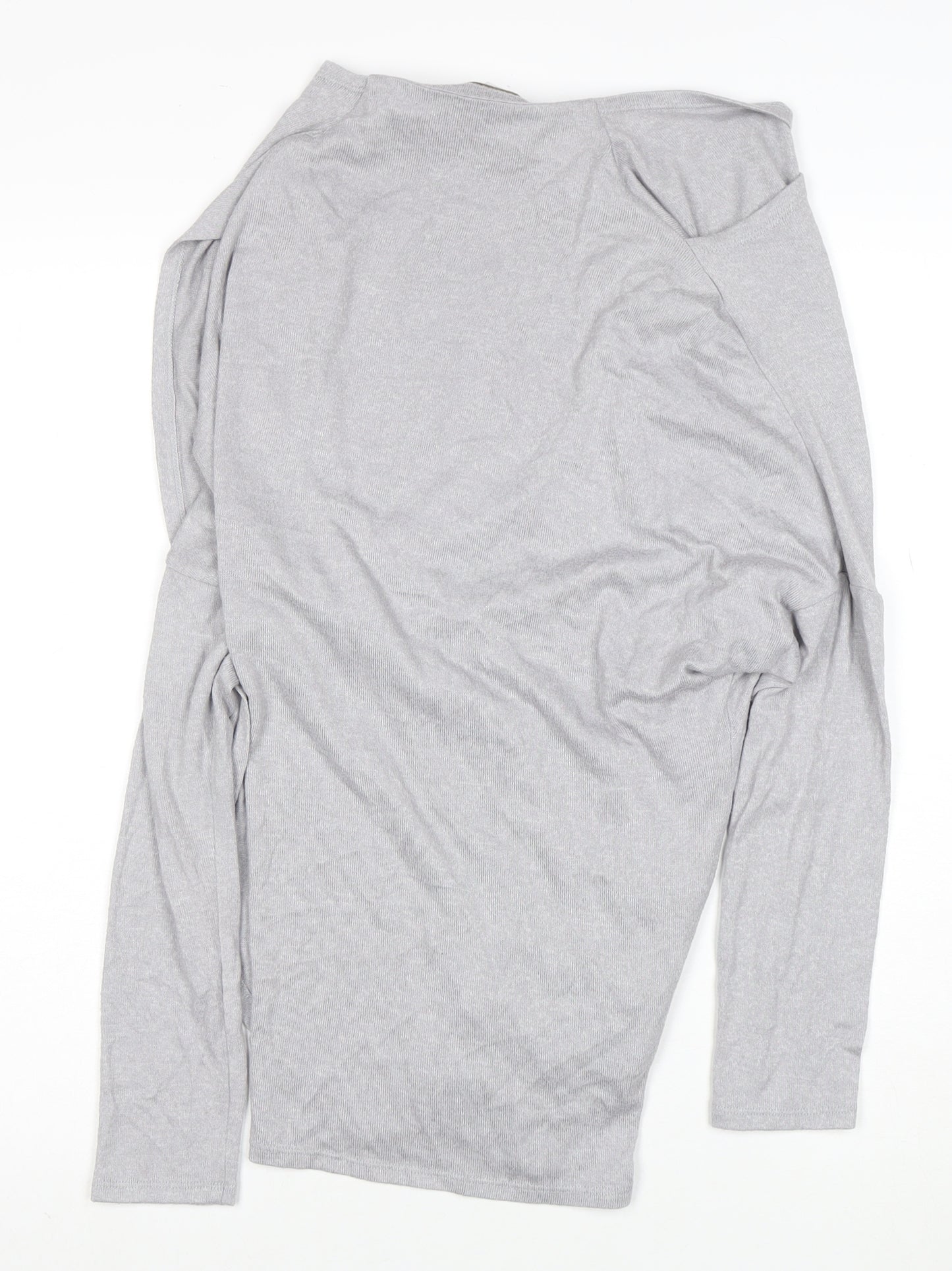 Apricot Women’s Grey Cowl Neck Long Sleeve Blouse XS