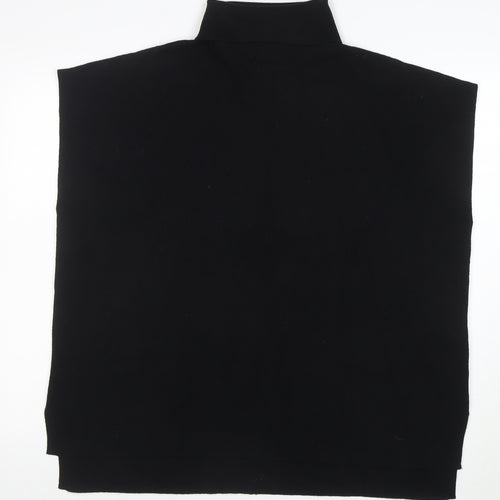 F&F Women Black L Roll Neck Sleeveless Knit Jumper