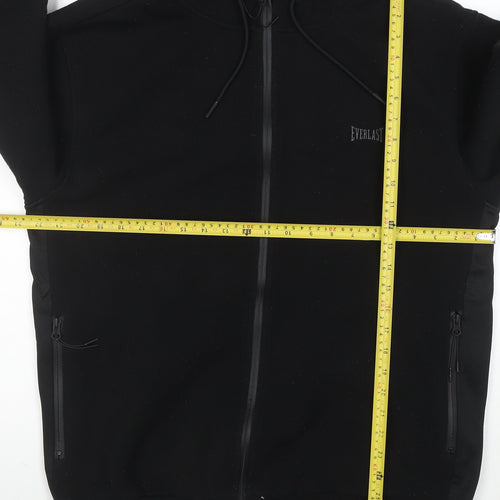 Everlast Men's Black Full Zip Hoodie XL Sports Fleece