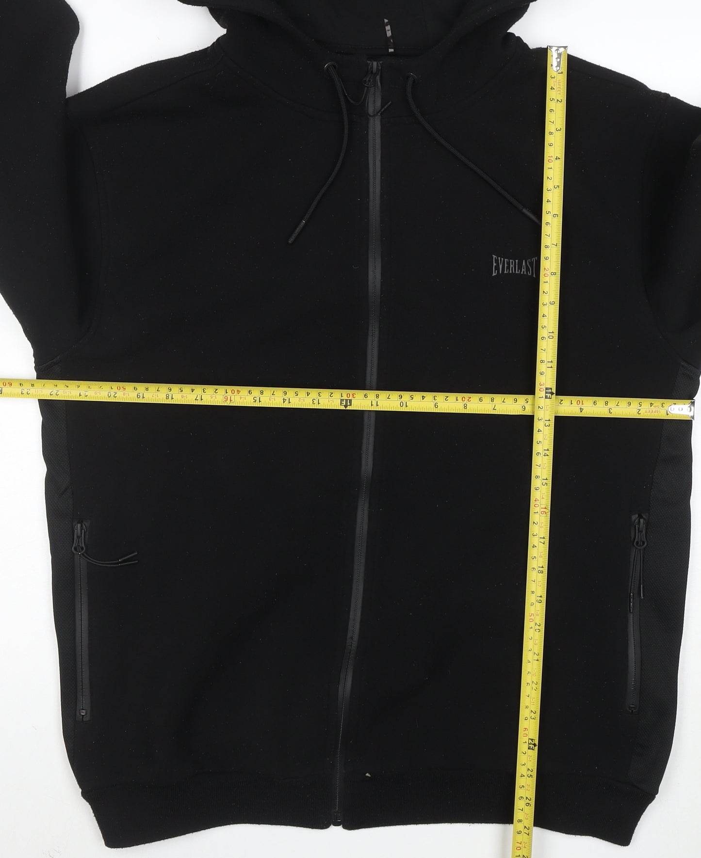 Everlast Men's Black Full Zip Hoodie XL Sports Fleece