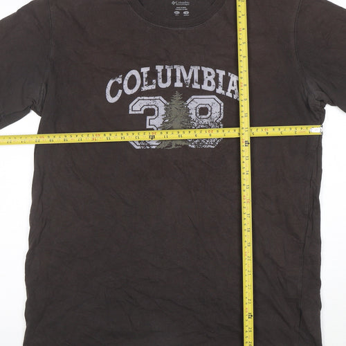 Columbia Men's Brown Graphic Outdoor T-Shirt Size L Cotton