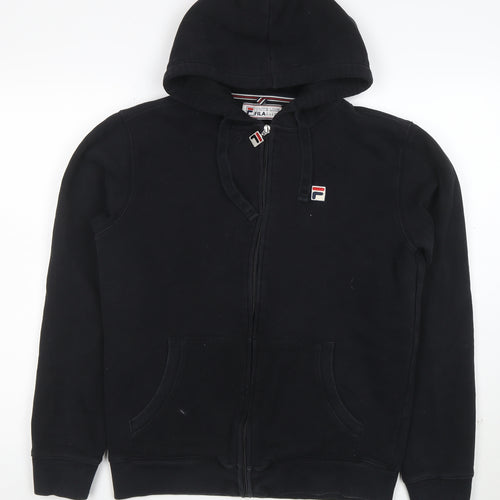 Fila White Line Men's Black Full Zip Hoodie Size M