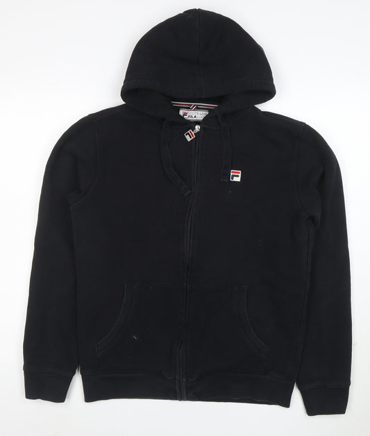 Fila White Line Men's Black Full Zip Hoodie Size M