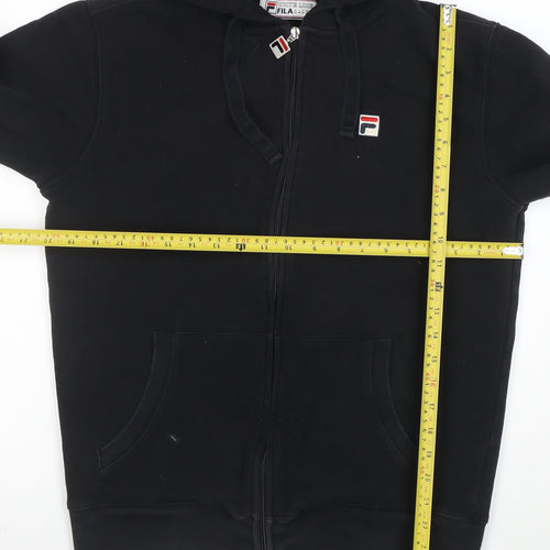 Fila White Line Men's Black Full Zip Hoodie Size M