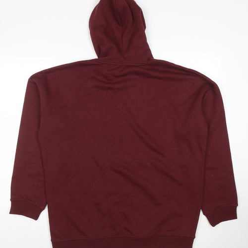 Beach Angels Womens Burgundy Pullover Hoodie Size 20 Cotton Blend