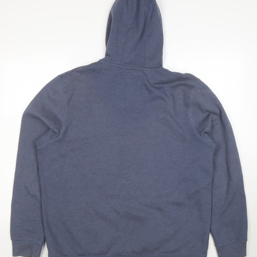 Brooklyn & Fox Men’s Blue Full Zip Hoodie XL Graphic Print