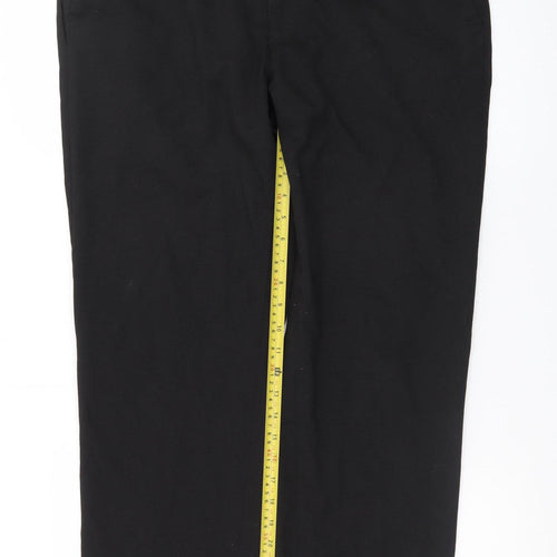 Marks and Spencer Men’s Black Regular Fit Chino Trousers 36W 31L