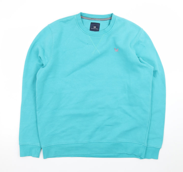 Crew Clothing Company Men's Blue L Pullover Sweatshirt