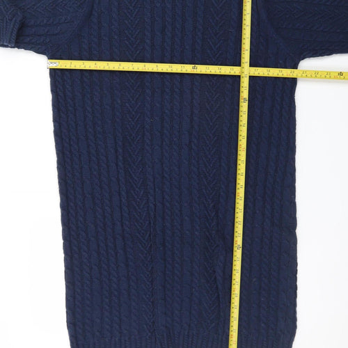 Marks and Spencer Women’s Navy Blue Knitted Jumper Dress Size L