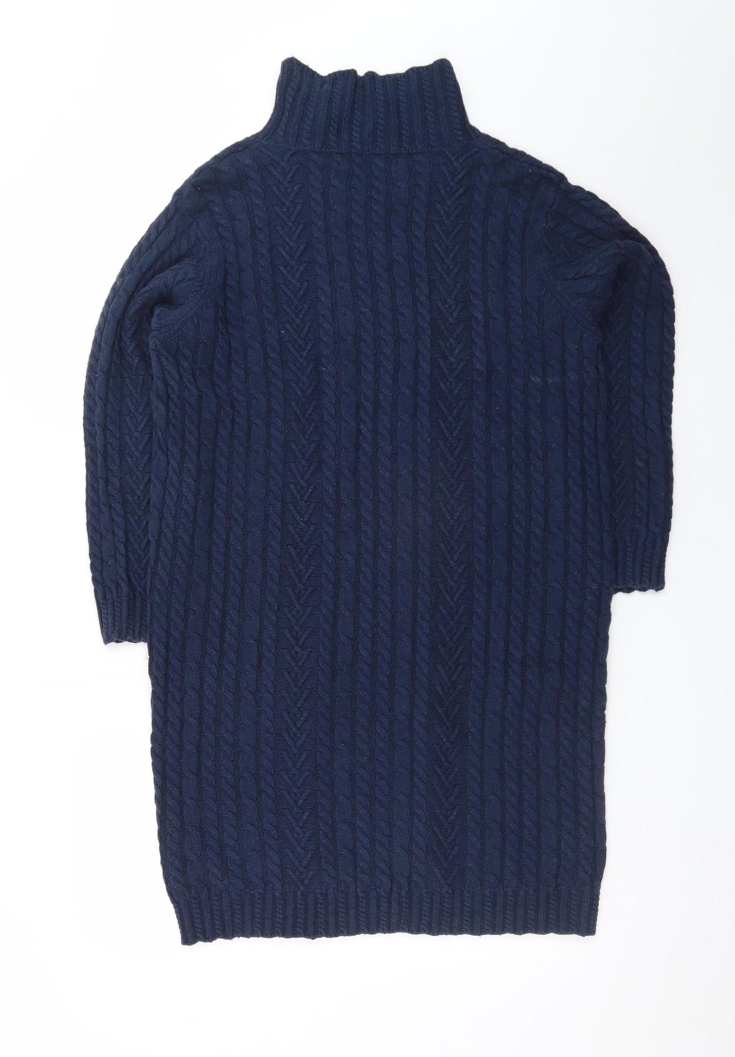 Marks and Spencer Women’s Navy Blue Knitted Jumper Dress Size L