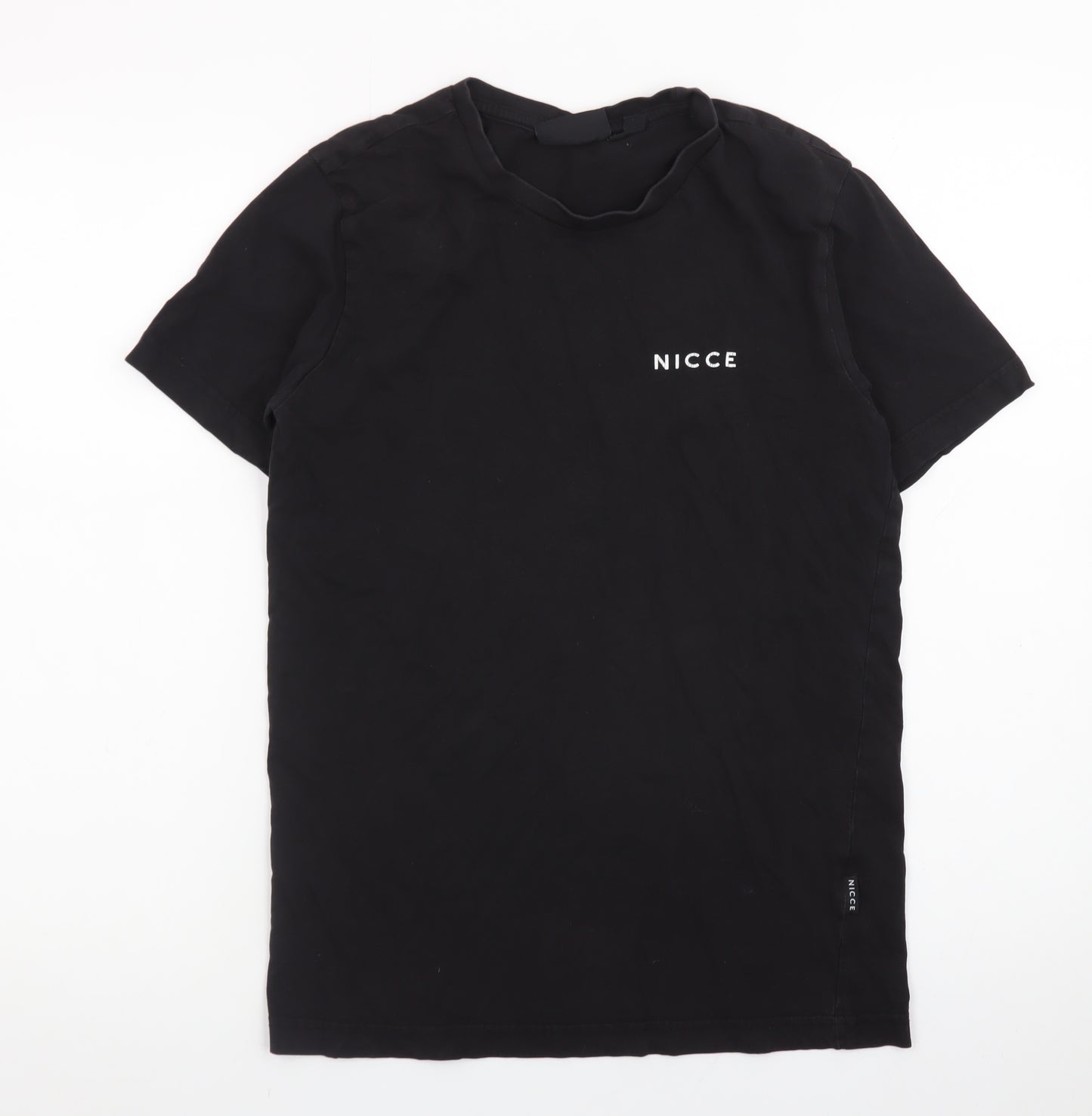 NICCE Mens Black Crew Neck Short Sleeve T-Shirt XS