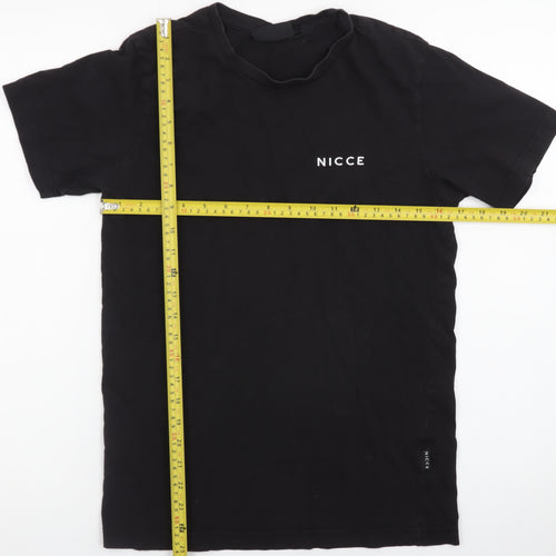 NICCE Mens Black Crew Neck Short Sleeve T-Shirt XS