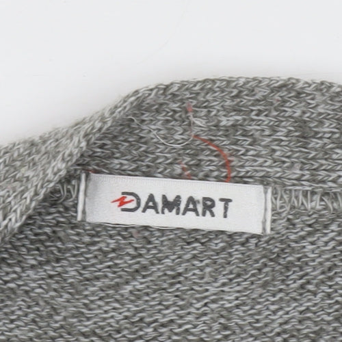 Damart Men's Grey Wool Blend Button Cardigan M Regular Fit