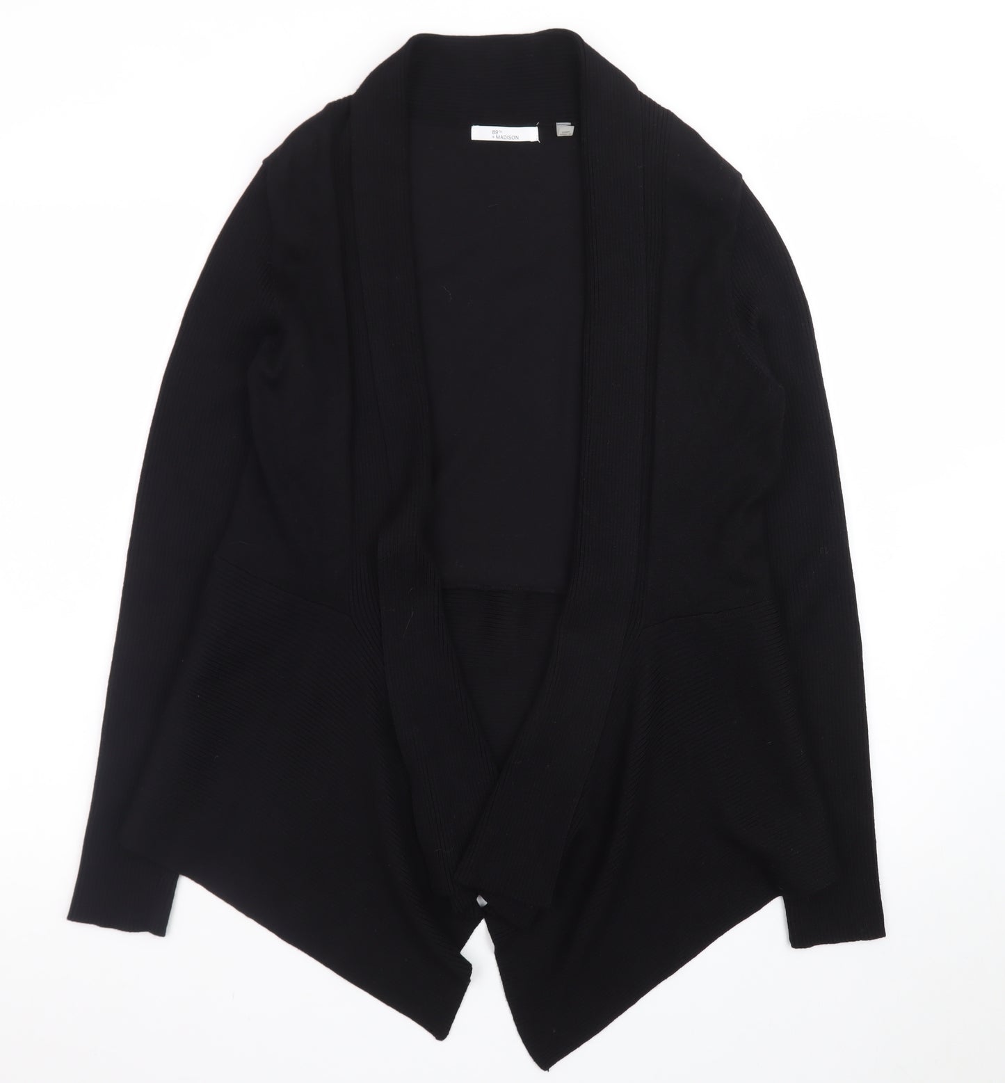 89th + Madison Women's Black Long Sleeve Knit Cardigan L