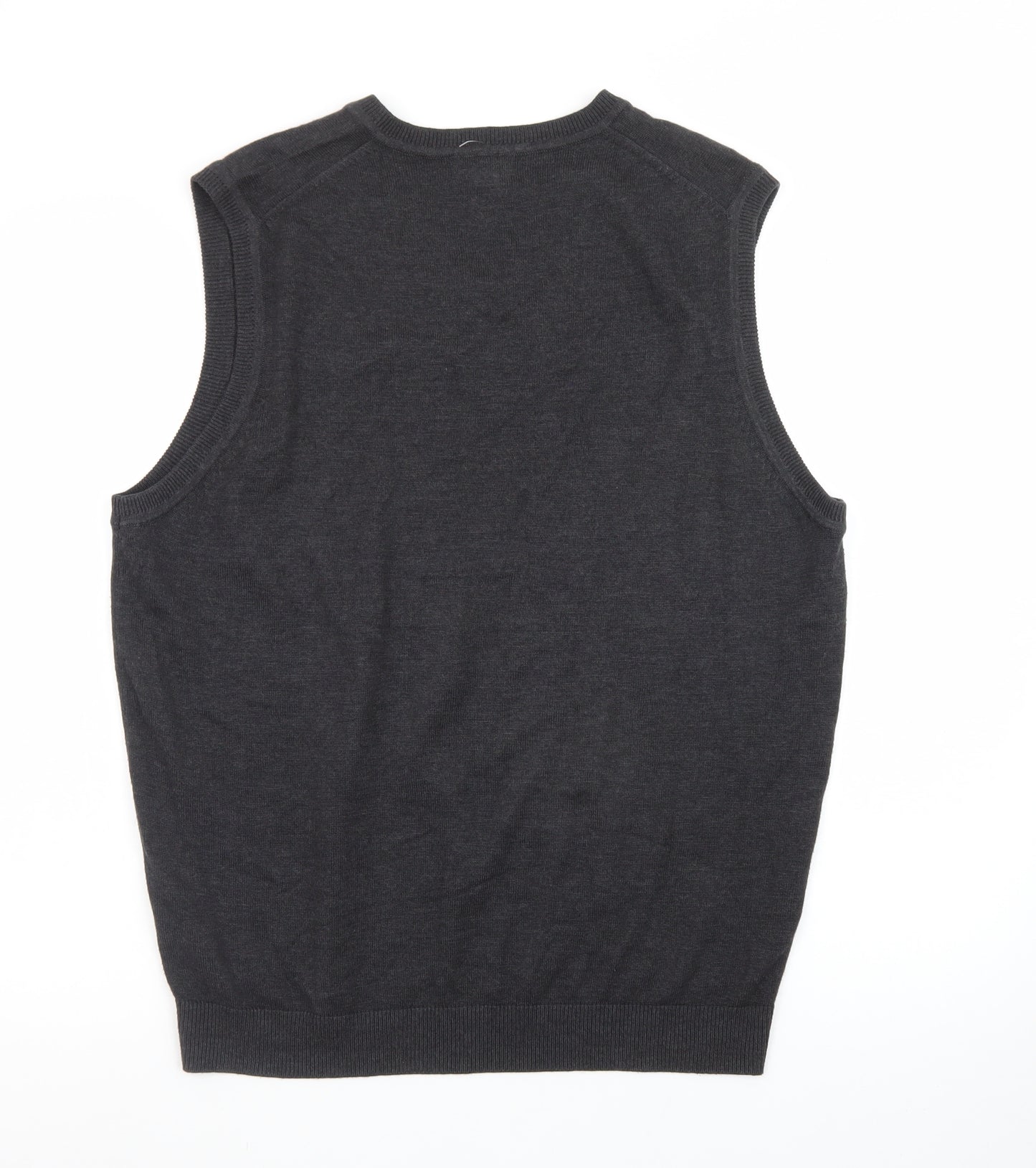 Van Heusen Men’s Black V-Neck Sleeveless Knit Vest M