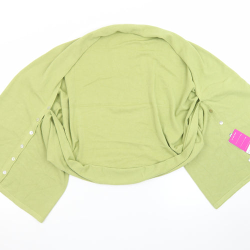 My Story Women Green Shrug Cashmere Blend One Size Lightweight