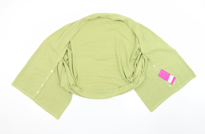 My Story Women Green Shrug Cashmere Blend One Size Lightweight