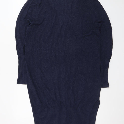Marks and Spencer Women's Blue Longline Knit Cardigan L