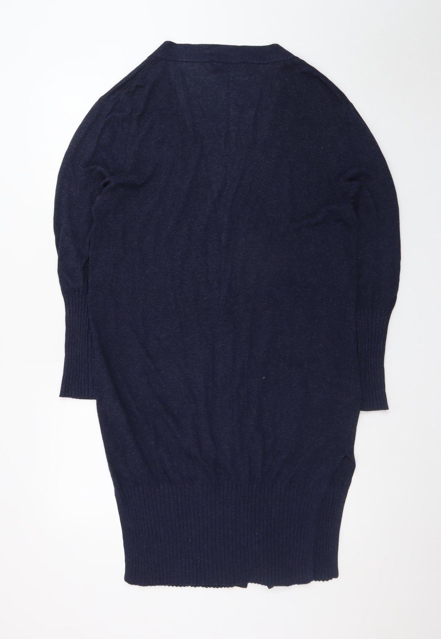 Marks and Spencer Women's Blue Longline Knit Cardigan L